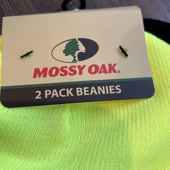 Mossy Oak Two Pack knit wide Cuffed Beanies, logo patch - OSFM - Picture 4 of 7